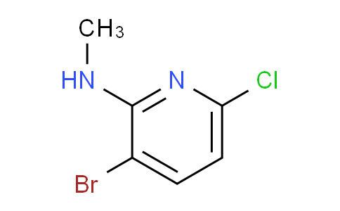 CAS No. 1845690-58-5, 3-Bromo-6-chloro-N-methylpyridin-2-amine