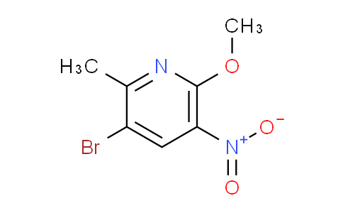 CAS No. 186413-76-3, 3-Bromo-6-methoxy-2-methyl-5-nitropyridine