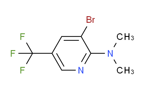 CAS No. 216765-95-6, 3-Bromo-N,N-dimethyl-5-(trifluoromethyl)pyridin-2-amine