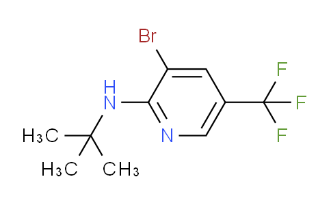 CAS No. 1280786-64-2, 3-Bromo-N-(tert-butyl)-5-(trifluoromethyl)pyridin-2-amine