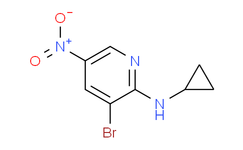 CAS No. 1065074-85-2, 3-Bromo-N-cyclopropyl-5-nitropyridin-2-amine