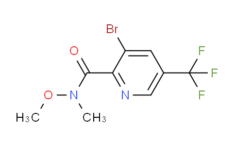 CAS No. 1211515-76-2, 3-Bromo-N-methoxy-N-methyl-5-(trifluoromethyl)picolinamide