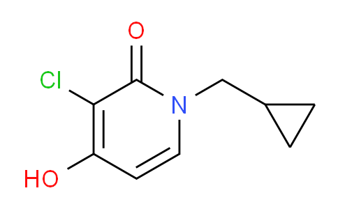 CAS No. 1128149-77-8, 3-Chloro-1-(cyclopropylmethyl)-4-hydroxypyridin-2(1H)-one