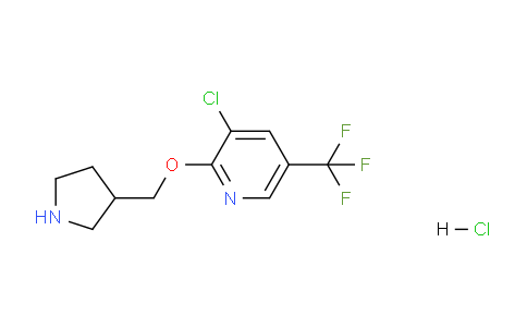 CAS No. 1417794-08-1, 3-Chloro-2-(pyrrolidin-3-ylmethoxy)-5-(trifluoromethyl)pyridine hydrochloride