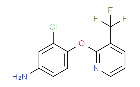 CAS No. 1099669-15-4, 3-Chloro-4-((3-(trifluoromethyl)pyridin-2-yl)oxy)aniline