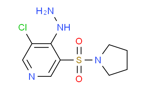 CAS No. 1352525-98-4, 3-Chloro-4-hydrazinyl-5-(pyrrolidin-1-ylsulfonyl)pyridine
