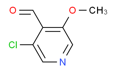CAS No. 905563-83-9, 3-Chloro-5-methoxyisonicotinaldehyde