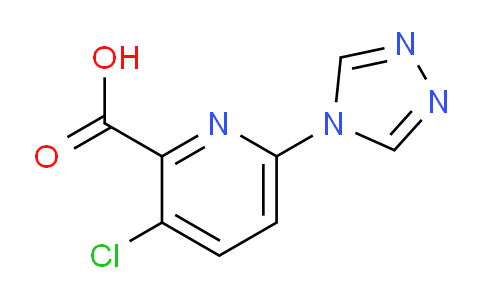 CAS No. 1351392-52-3, 3-Chloro-6-(4H-1,2,4-triazol-4-yl)picolinic acid