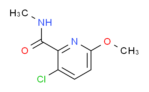 CAS No. 1257535-58-2, 3-Chloro-6-methoxy-N-methylpicolinamide