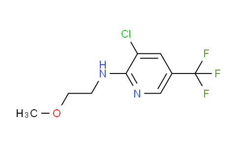 CAS No. 338406-35-2, 3-Chloro-N-(2-methoxyethyl)-5-(trifluoromethyl)pyridin-2-amine