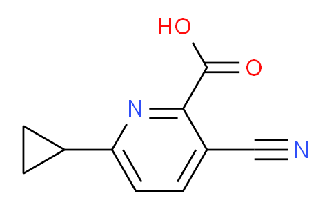 CAS No. 1221791-98-5, 3-Cyano-6-cyclopropylpicolinic acid