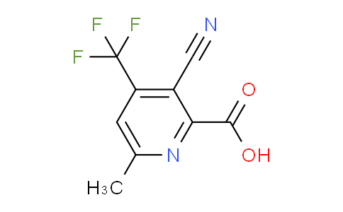 CAS No. 1565827-83-9, 3-Cyano-6-methyl-4-(trifluoromethyl)picolinic acid
