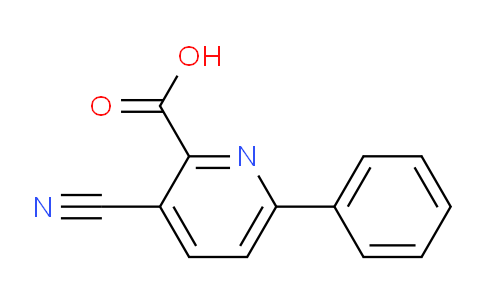 CAS No. 1221792-38-6, 3-Cyano-6-phenylpicolinic acid
