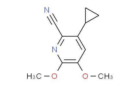 CAS No. 1956340-25-2, 3-Cyclopropyl-5,6-dimethoxypicolinonitrile