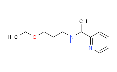 CAS No. 842966-29-4, 3-Ethoxy-N-(1-(pyridin-2-yl)ethyl)propan-1-amine