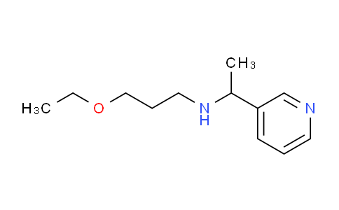 CAS No. 842966-34-1, 3-Ethoxy-N-(1-(pyridin-3-yl)ethyl)propan-1-amine