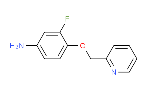 CAS No. 179687-94-6, 3-Fluoro-4-(pyridin-2-ylmethoxy)aniline