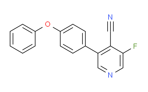 CAS No. 1266161-20-9, 3-Fluoro-5-(4-phenoxyphenyl)isonicotinonitrile