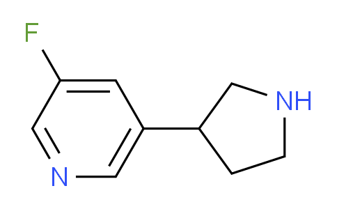 CAS No. 1225218-23-4, 3-Fluoro-5-(pyrrolidin-3-yl)pyridine