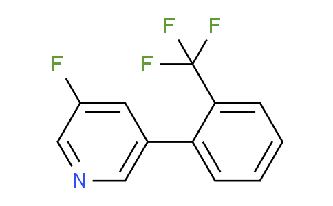 CAS No. 1261600-84-3, 3-Fluoro-5-[2-(trifluoromethyl)phenyl]pyridine