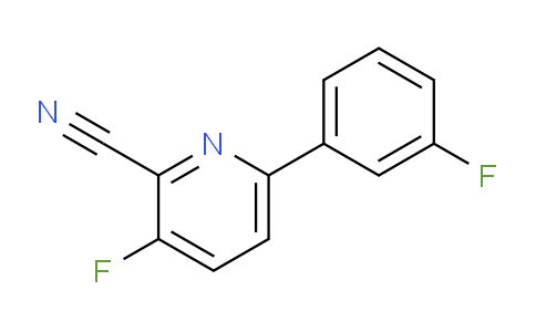 CAS No. 1700602-75-0, 3-Fluoro-6-(3-fluorophenyl)picolinonitrile