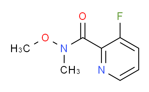 CAS No. 1256805-30-7, 3-Fluoro-N-methoxy-N-methylpicolinamide