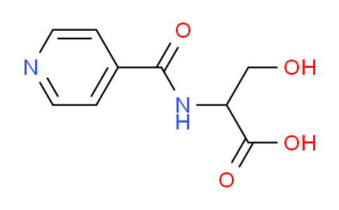 CAS No. 877036-93-6, 3-Hydroxy-2-(isonicotinamido)propanoic acid