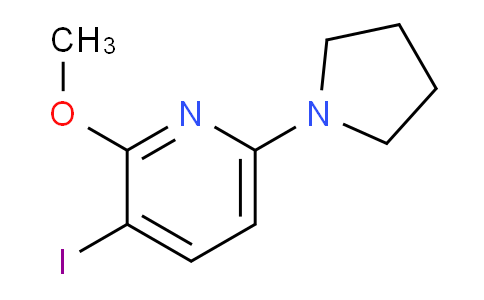CAS No. 1228666-06-5, 3-Iodo-2-methoxy-6-(pyrrolidin-1-yl)pyridine