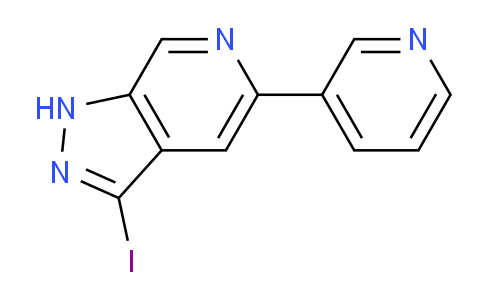 CAS No. 1422442-81-6, 3-Iodo-5-(pyridin-3-yl)-1H-pyrazolo[3,4-c]pyridine