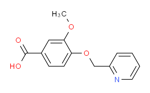 CAS No. 926240-68-8, 3-Methoxy-4-(pyridin-2-ylmethoxy)benzoic acid