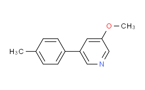 CAS No. 1373233-04-5, 3-Methoxy-5-(4-methylphenyl)pyridine