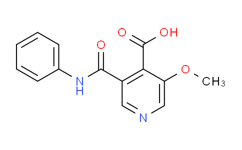 CAS No. 1087659-19-5, 3-Methoxy-5-(phenylcarbamoyl)isonicotinic acid