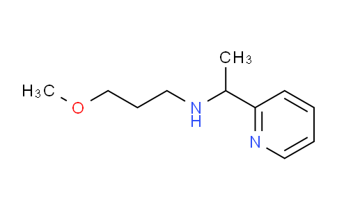 CAS No. 626214-26-4, 3-Methoxy-N-(1-(pyridin-2-yl)ethyl)propan-1-amine
