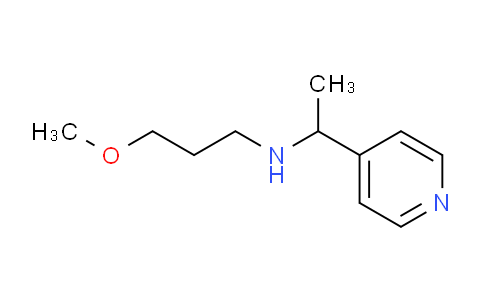CAS No. 1042589-25-2, 3-Methoxy-N-(1-(pyridin-4-yl)ethyl)propan-1-amine