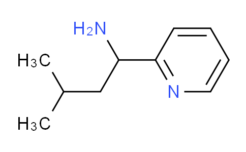 CAS No. 825647-69-6, 3-Methyl-1-(2-pyridyl)-1-butylamine