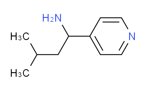 CAS No. 1178634-82-6, 3-Methyl-1-(pyridin-4-yl)butan-1-amine