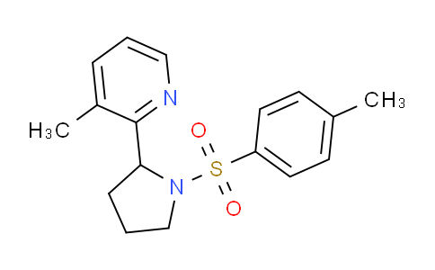 CAS No. 1352523-51-3, 3-Methyl-2-(1-tosylpyrrolidin-2-yl)pyridine