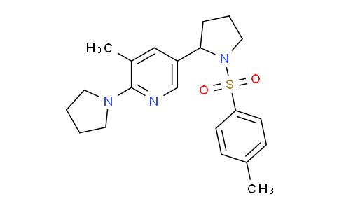CAS No. 1352524-61-8, 3-Methyl-2-(pyrrolidin-1-yl)-5-(1-tosylpyrrolidin-2-yl)pyridine