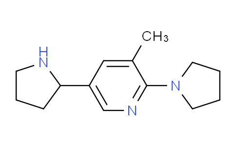 CAS No. 1352499-42-3, 3-Methyl-2-(pyrrolidin-1-yl)-5-(pyrrolidin-2-yl)pyridine