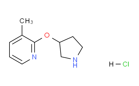 CAS No. 1713160-88-3, 3-Methyl-2-(pyrrolidin-3-yloxy)pyridine hydrochloride