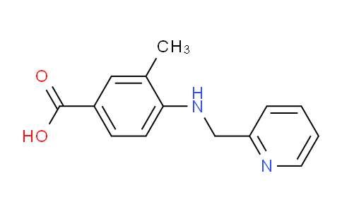 CAS No. 878714-46-6, 3-Methyl-4-((pyridin-2-ylmethyl)amino)benzoic acid