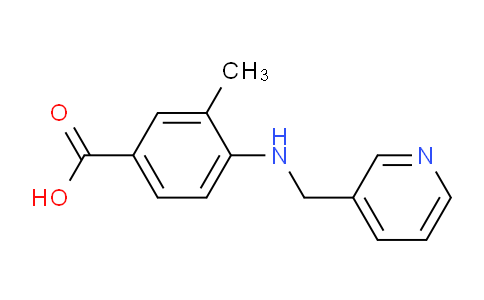 CAS No. 878714-40-0, 3-Methyl-4-((pyridin-3-ylmethyl)amino)benzoic acid