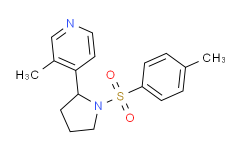 CAS No. 1352511-03-5, 3-Methyl-4-(1-tosylpyrrolidin-2-yl)pyridine
