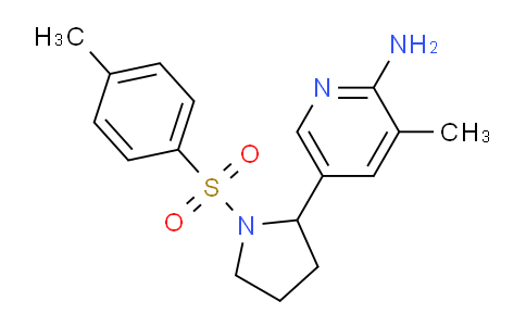 CAS No. 1352521-42-6, 3-Methyl-5-(1-tosylpyrrolidin-2-yl)pyridin-2-amine