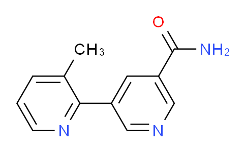 CAS No. 1346686-60-9, 3-Methyl-[2,3'-bipyridine]-5'-carboxamide