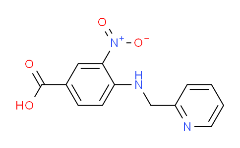 CAS No. 440347-90-0, 3-Nitro-4-((pyridin-2-ylmethyl)amino)benzoic acid