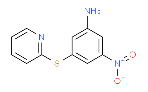 CAS No. 208038-99-7, 3-Nitro-5-(pyridin-2-ylthio)aniline