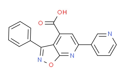 CAS No. 1018051-37-0, 3-Phenyl-6-(pyridin-3-yl)isoxazolo[5,4-b]pyridine-4-carboxylic acid