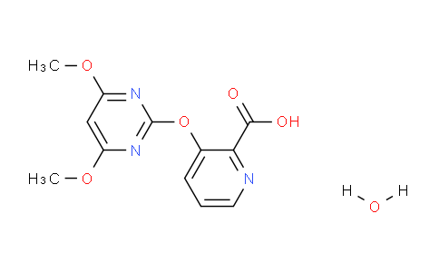 CAS No. 113582-66-4, 3-[(4,6-Dimethoxypyrimidin-2-yl)oxy]pyridine-2-carboxylic acid monohydrate