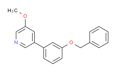 CAS No. 1373232-89-3, 3-[3-(Benzyloxy)phenyl]-5-methoxypyridine